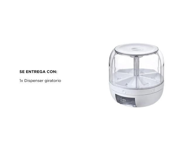Dispenser de Granos Gadnic 6 Contenedores Giratorios - 6