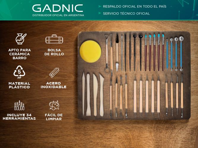 Set Herramientas de Arcilla 36 Piezas Gadnic STQY16 Alfarería Para Arcilla Cerámica - 1
