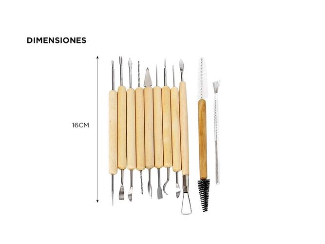 Devastadores Estecas Gadnic Para Alfareria Ceramica Arcilla  - 4