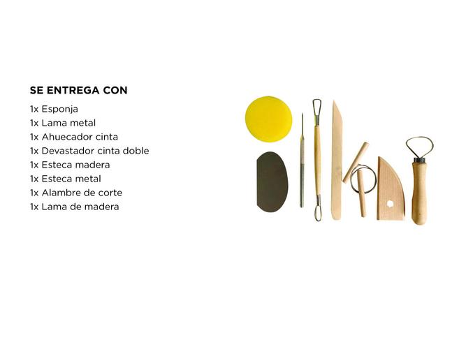 Kit Set Herramientas Gadnic Para Arcilla Ceramica Estecas - 4