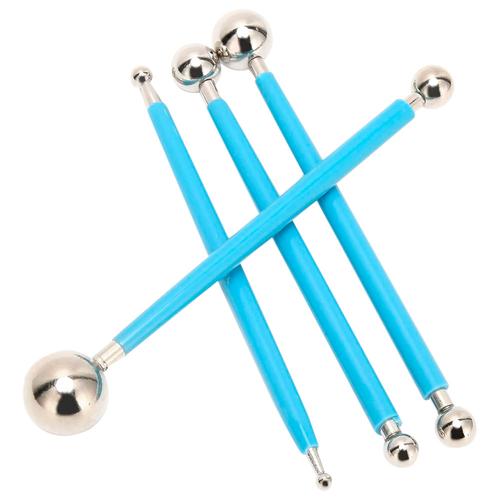 Set de Bolillos Metalicos Gadnic Para Porcelana Fria Reposteria Fondant - 0