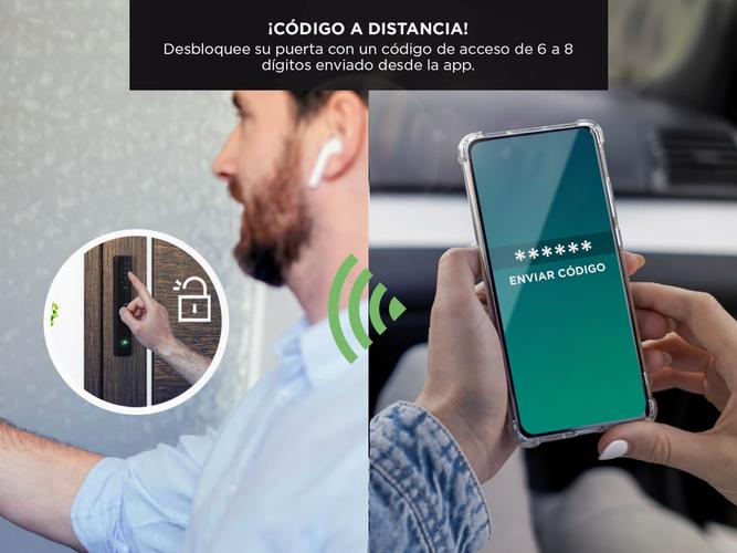 Cerradura Biometrica Gadnic Smart-L Huella Digital Bluetooth - 4