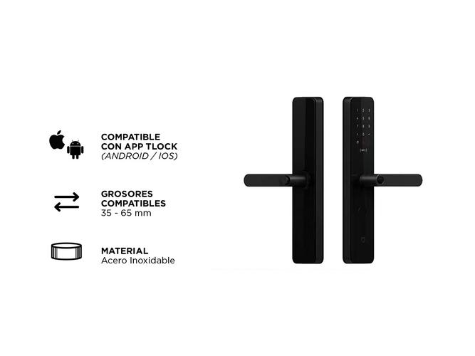 Cerradura Biometrica Gadnic Smart-L Huella Digital Bluetooth - 5