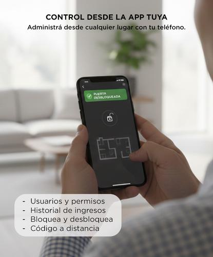 Cerradura Biometrica Gadnic Smart-L Huella Digital Bluetooth - 3