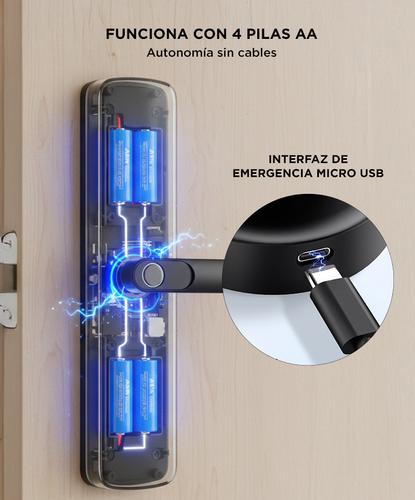 Cerradura Biometrica Gadnic Smart-L Huella Digital Bluetooth - 4