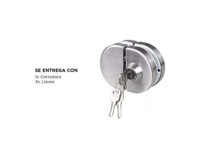 Cerradura Gadnic para Puertas de Vidrio - 4