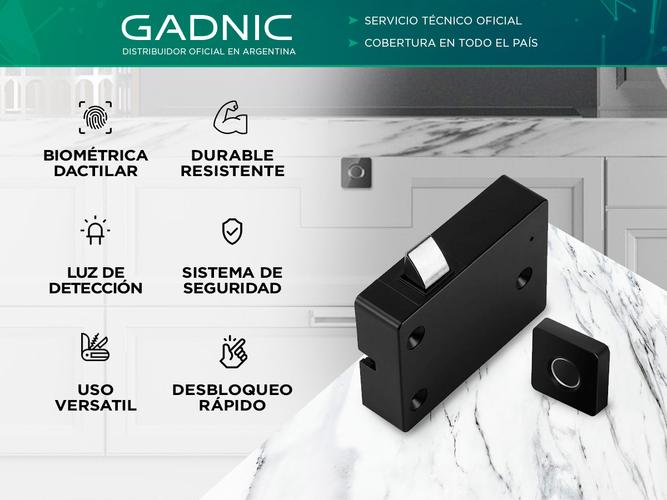 Cerradura Inteligente para Cajon Gadnic con Huella - 1