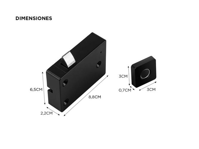 Cerradura Inteligente para Cajon Gadnic con Huella - 3