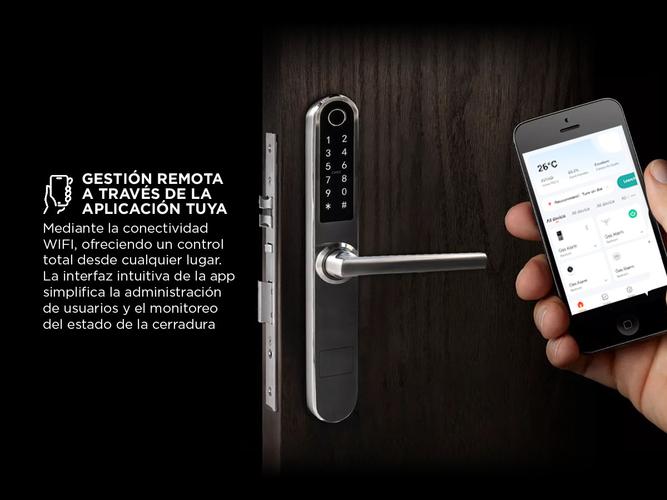 Cerradura Biometrica Gadnic Inteligente Huella Tarjeta - 3