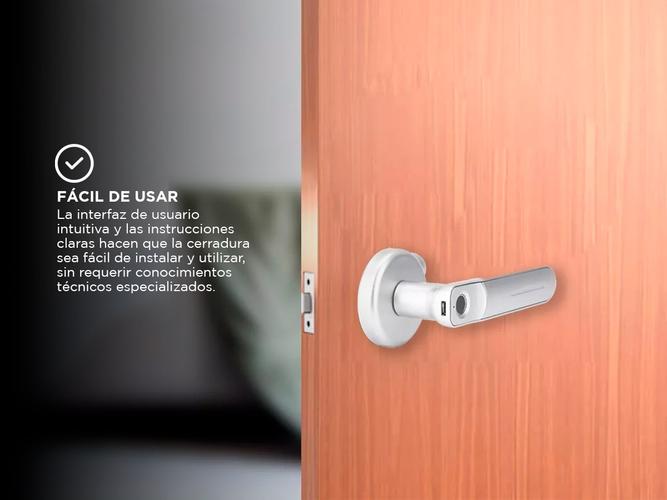 Cerradura Biométrica Inteligente Gadnic Con Huella Digital - 4