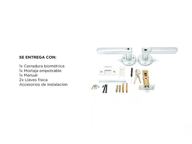 Cerradura Biométrica Inteligente Gadnic Con Huella Digital - 6