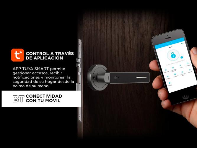 Cerradura Biometrica Gadnic Inteligente Con Bluetooth - 3