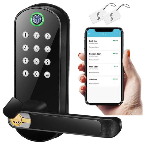 Cerradura Digital Inteligente Gadnic con Huella - 0