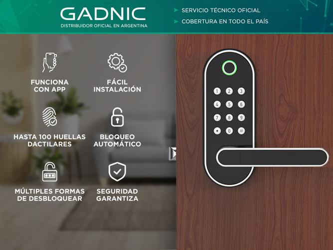 Cerradura Digital Inteligente Gadnic con Huella - 1
