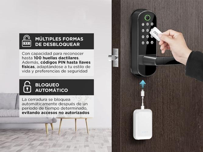 Cerradura Digital Inteligente Gadnic con Huella - 2