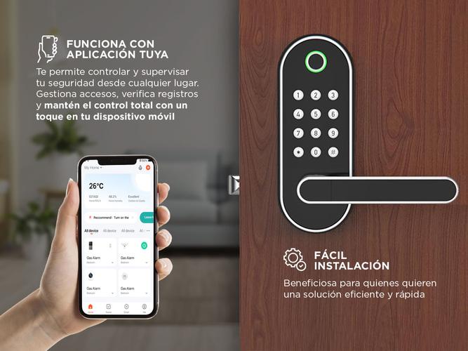 Cerradura Digital Inteligente Gadnic con Huella - 3
