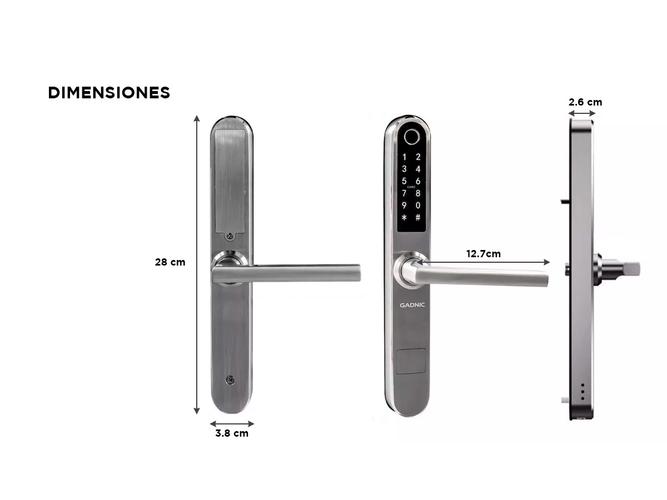 Cerradura Inteligente Pro Gadnic 5 Modos de Ingreso Outlet - 5