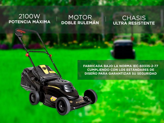 Cortadora de Césped Petri Jet Eléctrica 2100w 1,5HP Recolector 36Lt - 2