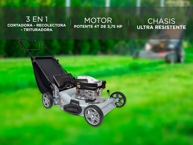 Cortadora de Césped Petri Prima Naftera 4T 3en1 3,75HP Bolsa Recolectora 42Lt - 2