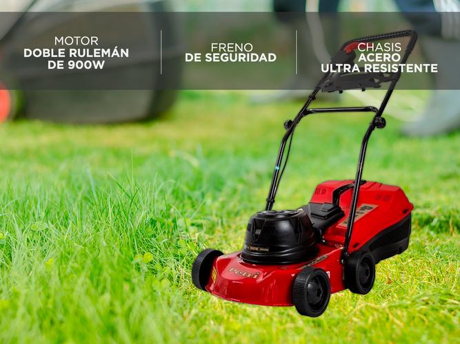Cortadora de Césped Petri Max Eléctrica 900w 1/2HP Recolectora 32Lt - 2