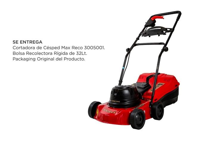 Cortadora de Césped Petri Max Eléctrica 900w 1/2HP Recolectora 32Lt - 5