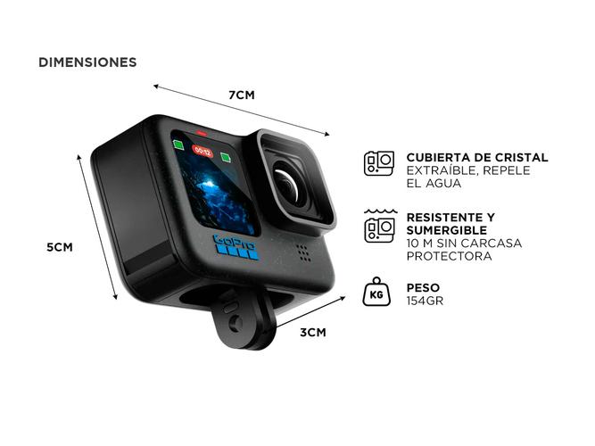 Camara GoPro Hero 12 Black 4K y 53K en HDR - 5