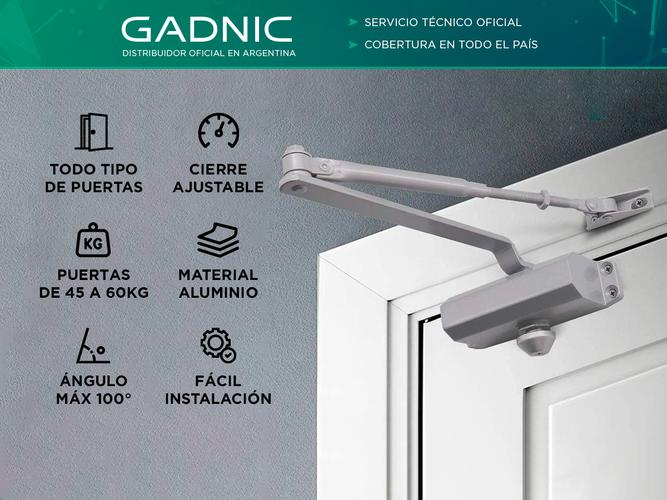 Cierre hidráulico Gadnic 45‑60 kg aluminio - 1