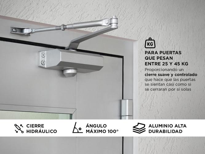 Cierre Hidraulico Brazo Cierra Puerta Aereo 25 A 45 Kg - 2