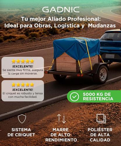 Cinta De Amarre GADNIC Tensor Carga Traca Criquet 5000kg 9m  - 1