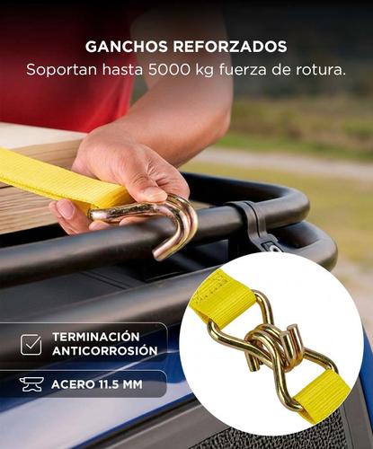 Cinta De Amarre GADNIC Tensor Carga Traca Criquet 5000kg 9m  - 4