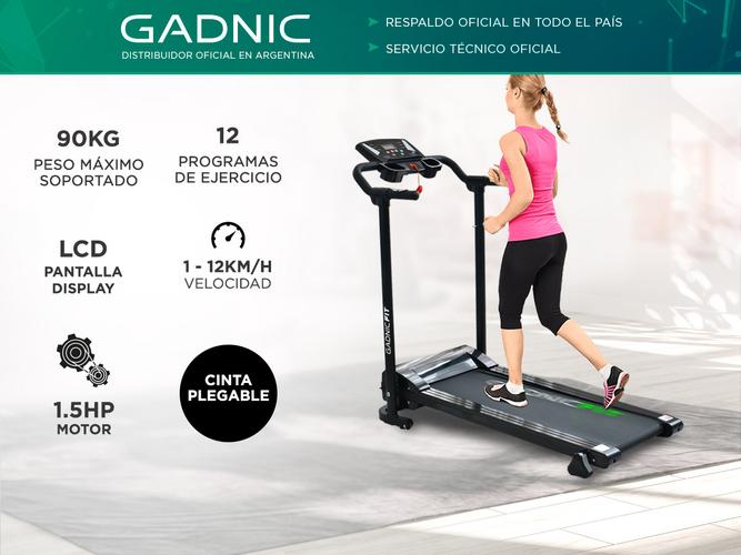 Cinta de Correr Gadnic C-02 12Km/h Plegable con Display Hasta 90kg - 1