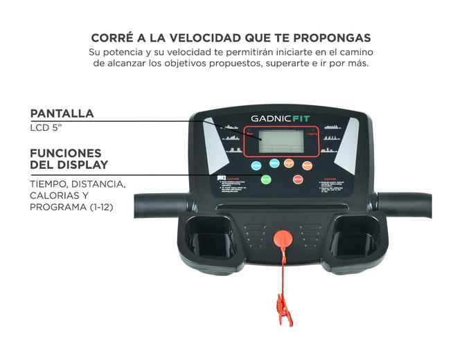 Cinta de Correr Gadnic C-02 12Km/h Plegable con Display Hasta 90kg - 4