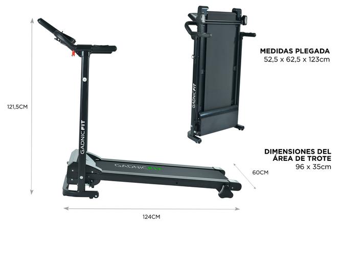 Cinta de Correr Gadnic C-02 12Km/h Plegable con Display Hasta 90kg - 5