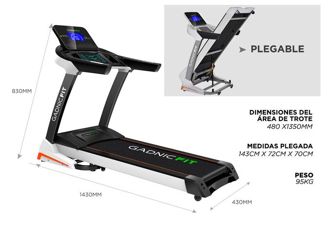 Cinta de Correr Gadnic C-05 18Km/h 3HP Display 5