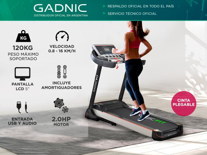 Cinta de Correr Gadnic C-06 16Km/h 2HP Display 5