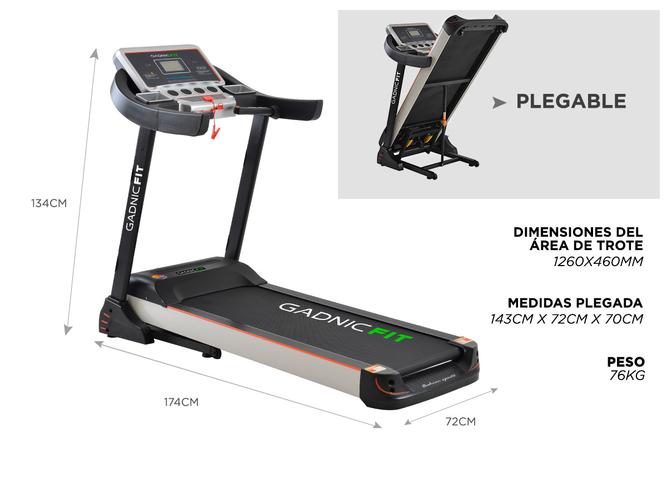 Cinta de Correr Gadnic C-06 16Km/h 2HP Display 5