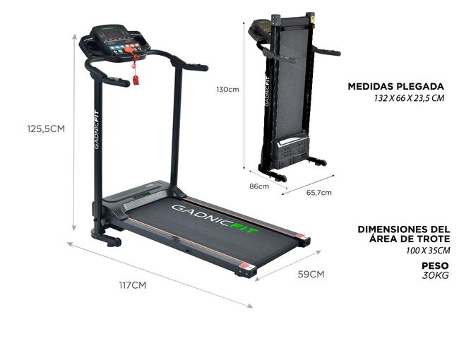 Cinta De Correr Gadnic C-10 10KM/H 1HP - 5