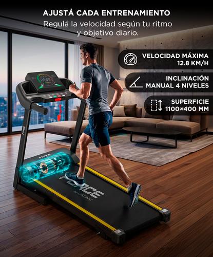 Cinta De Correr Force By Gadnic 128 Kmh Caminadora Con Inclinación Y App Fitness - 2
