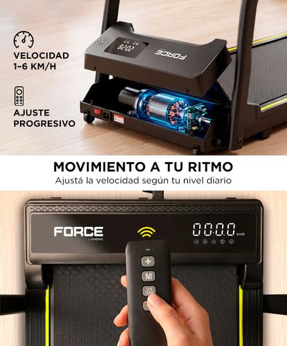 Cinta Caminadora Force By Gadnic Treadmill Ultraplana Motor Brushless 1-6 kmh Display LED Hogar - 2