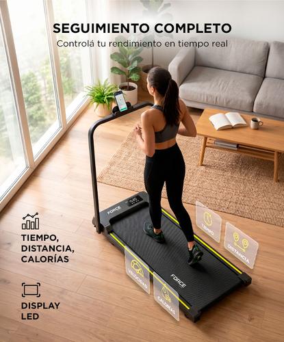 Cinta Caminadora Force By Gadnic Treadmill Ultraplana Motor Brushless 1-6 kmh Display LED Hogar - 4