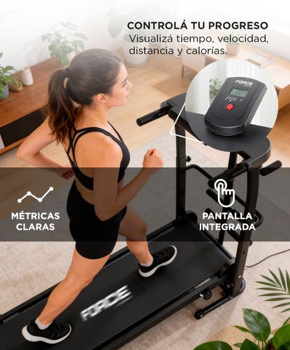 Cinta Para Correr Force By Gadnic Caminadora Plegable 120Kg con Pantalla Digital - 3