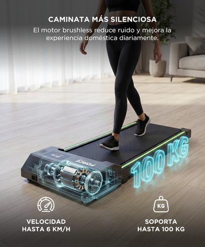 Cinta Caminadora Eléctrica Force By Gadnic Ultra Slim Con Control Remoto Plegable Hogar Motor Brushless - 4