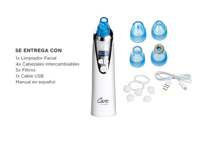 Limpiador Facial Care By Gadnic BF3078 Removedor de Puntos Negros 5 Velocidades - 6