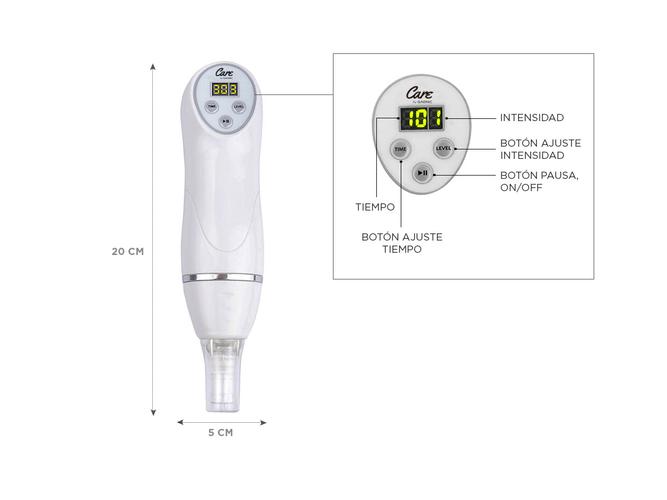 Microdermoabrasion Gadnic CL6060 Punta de diamante cosmetologia 16W - 5