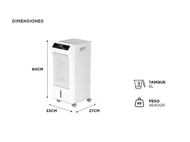 Climatizador Portátil Frio Gadnic Humidificador 6 Litros  Usado - 5