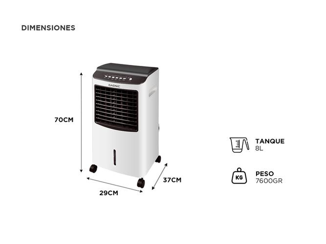 Climatizador Portátil Gadnic Frio Calor 8Lts 2000W  - 5