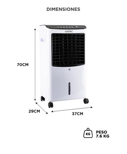 Climatizador Portátil Gadnic Frio Calor 8Lts 2000W  - 5