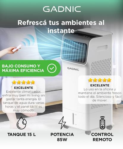Climatizador De Aire Portátil Gadnic 85W Pantalla Táctil 15L - 1