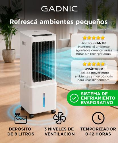 Climatizador Evaporativo Portátil Gadnic 8 Litros Refresca Ambientes Bajo Consumo - 1