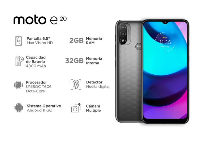 Celular Motorola E20 32 Gb 2 GB RAM - 1